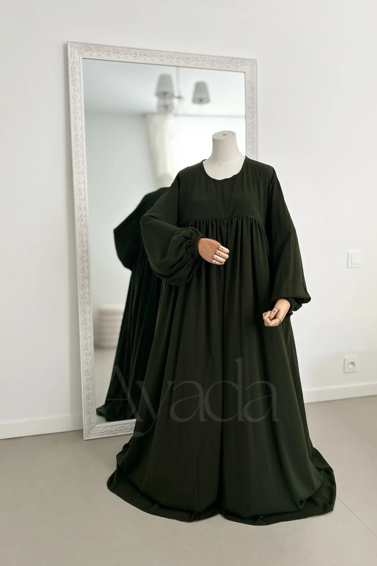 Abaya Manche Ballon Whoolpeach Royal - Image 5