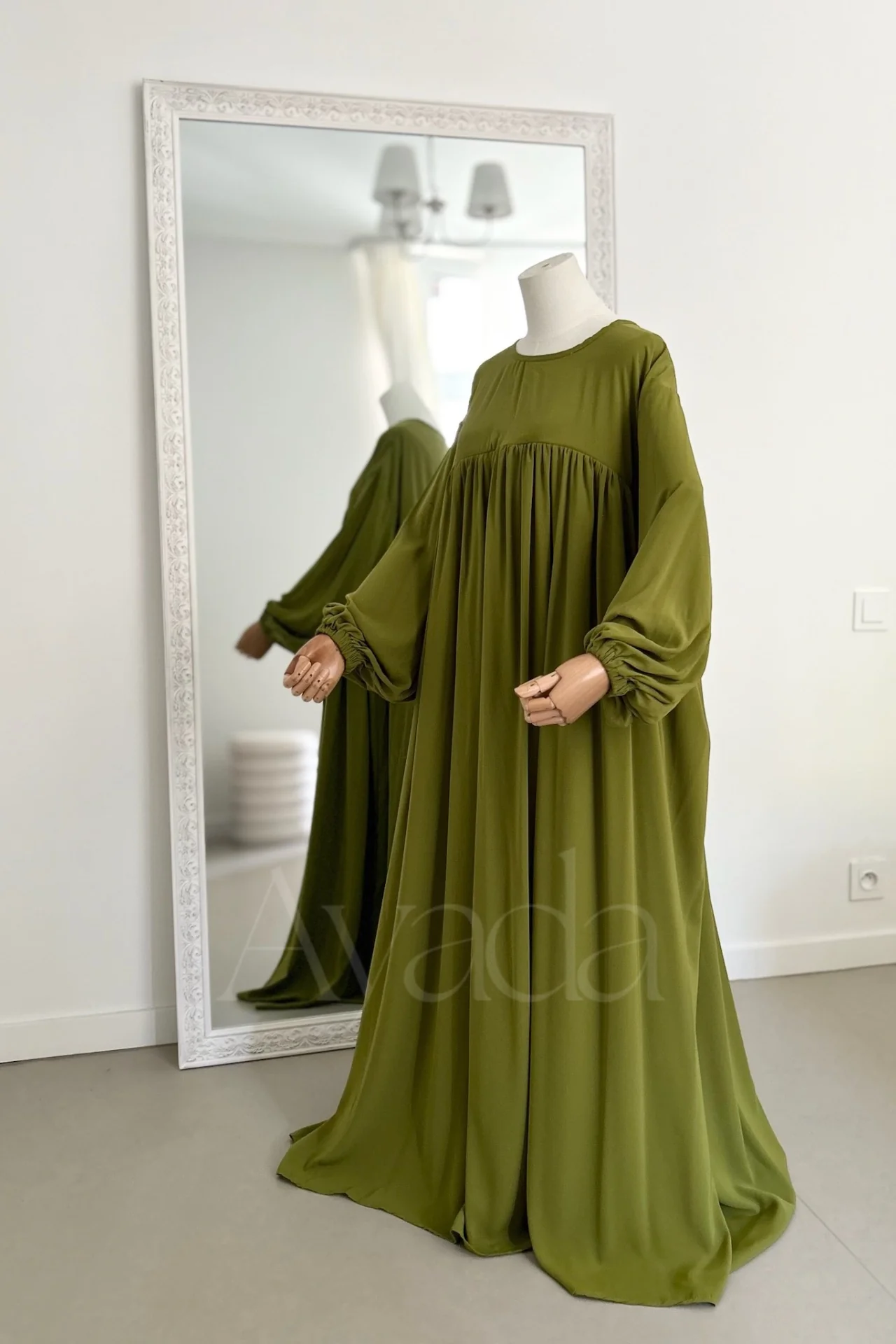 Abaya Manche Ballon Whoolpeach Royal - Image 6