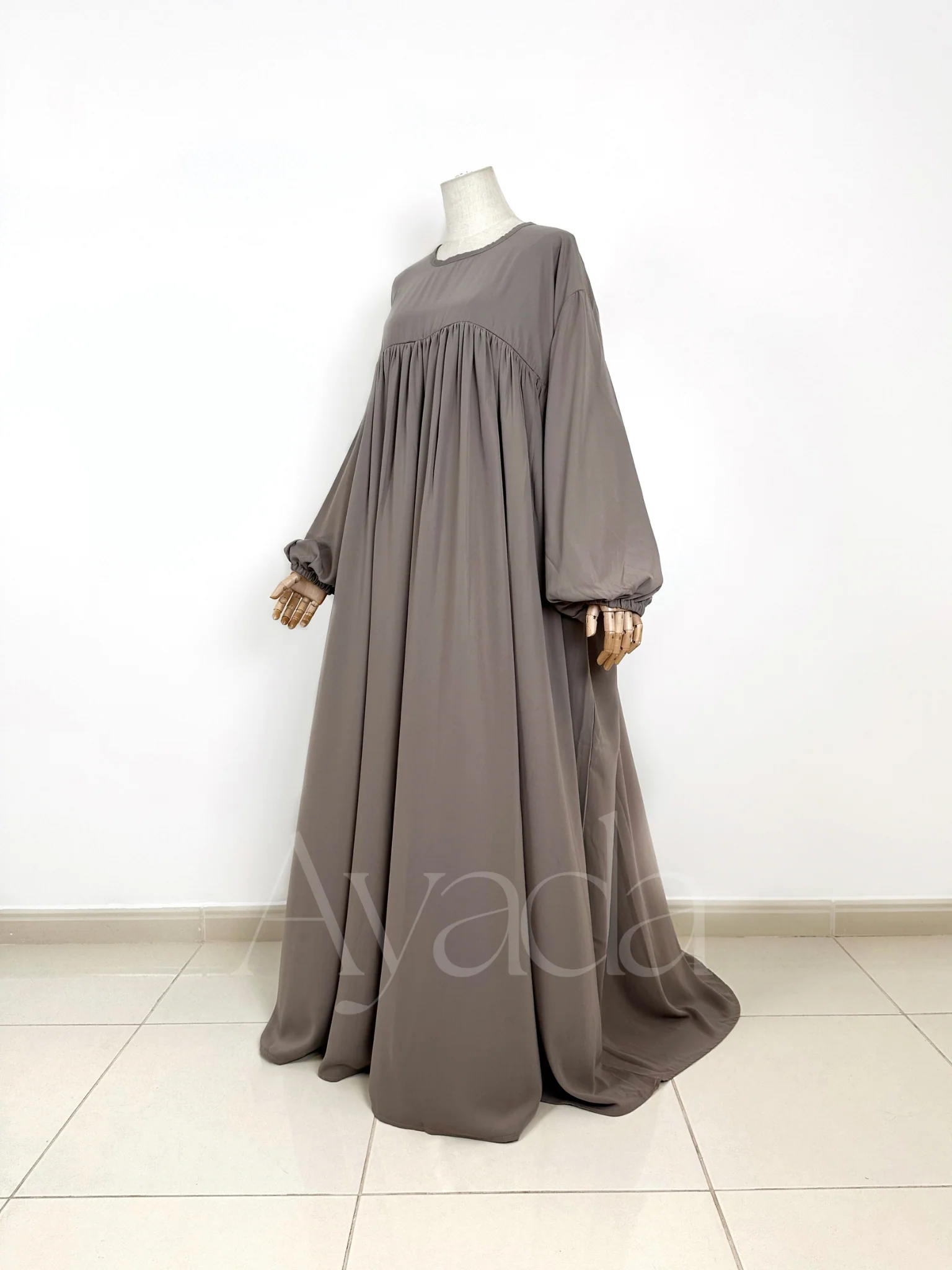 Abaya Manche Ballon Whoolpeach Royal - Image 8
