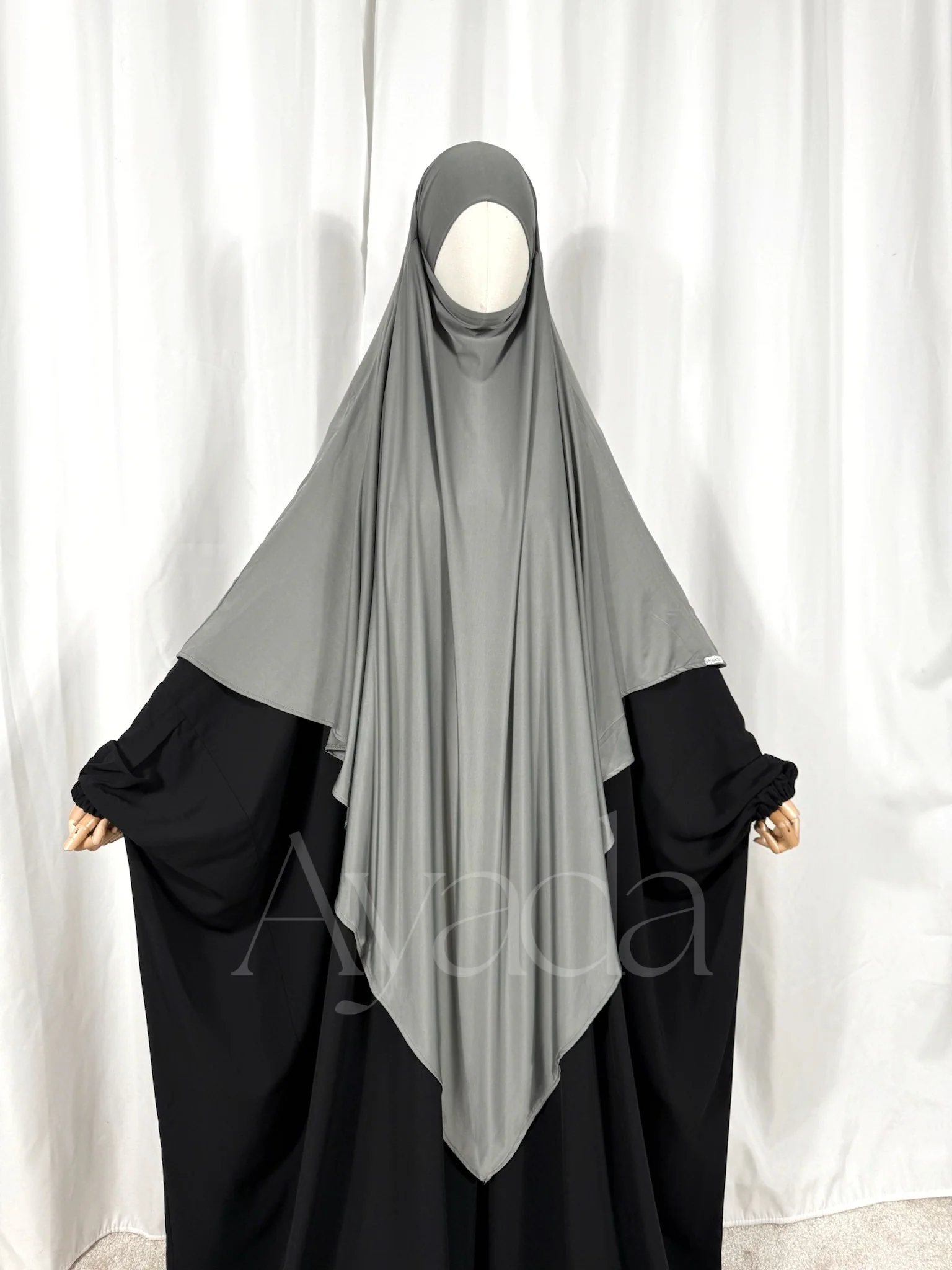 Khimar Maxi Jersey Premium Long Pointu - Image 11