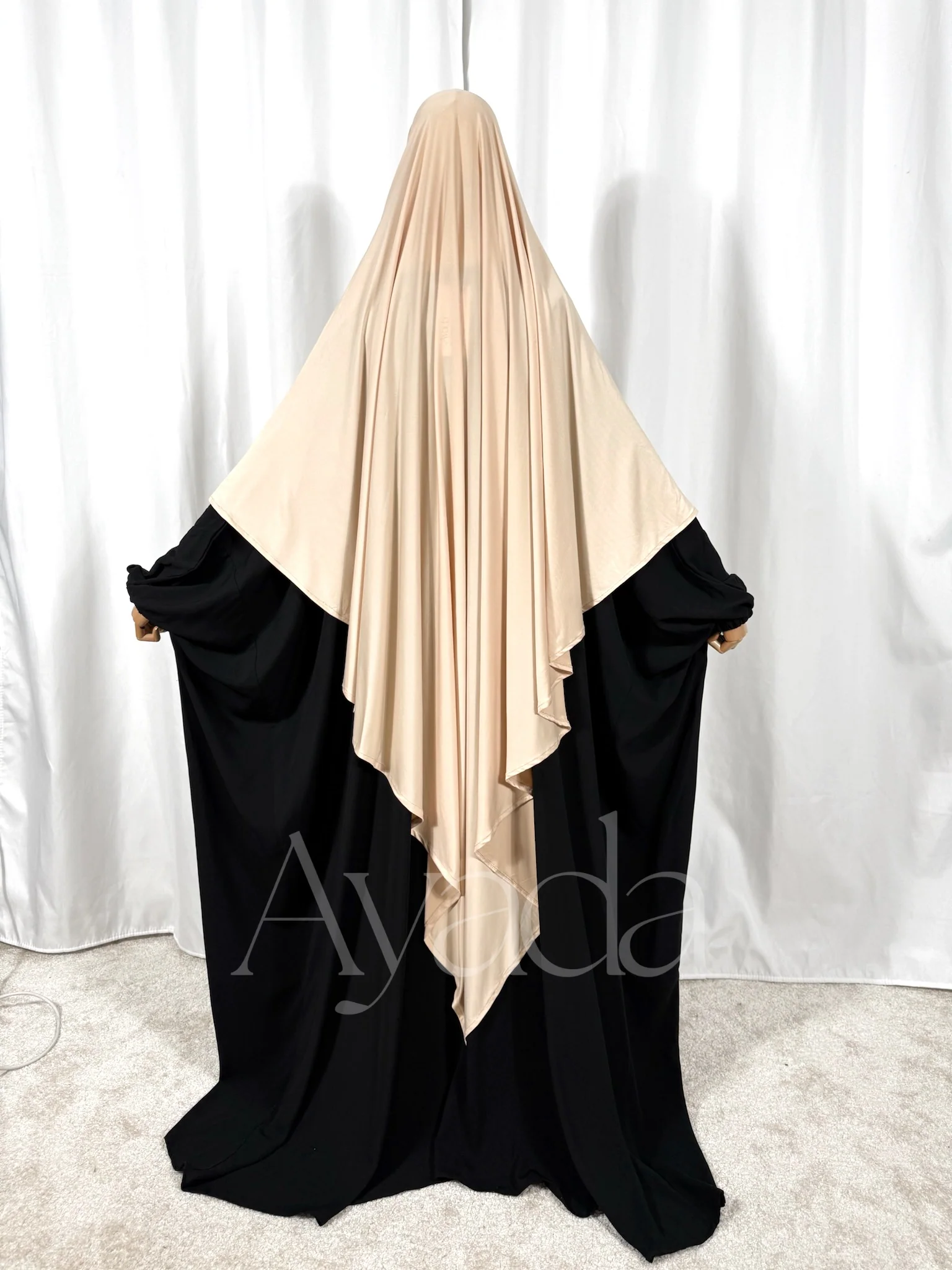 Khimar Maxi Jersey Premium Long Pointu - Image 14