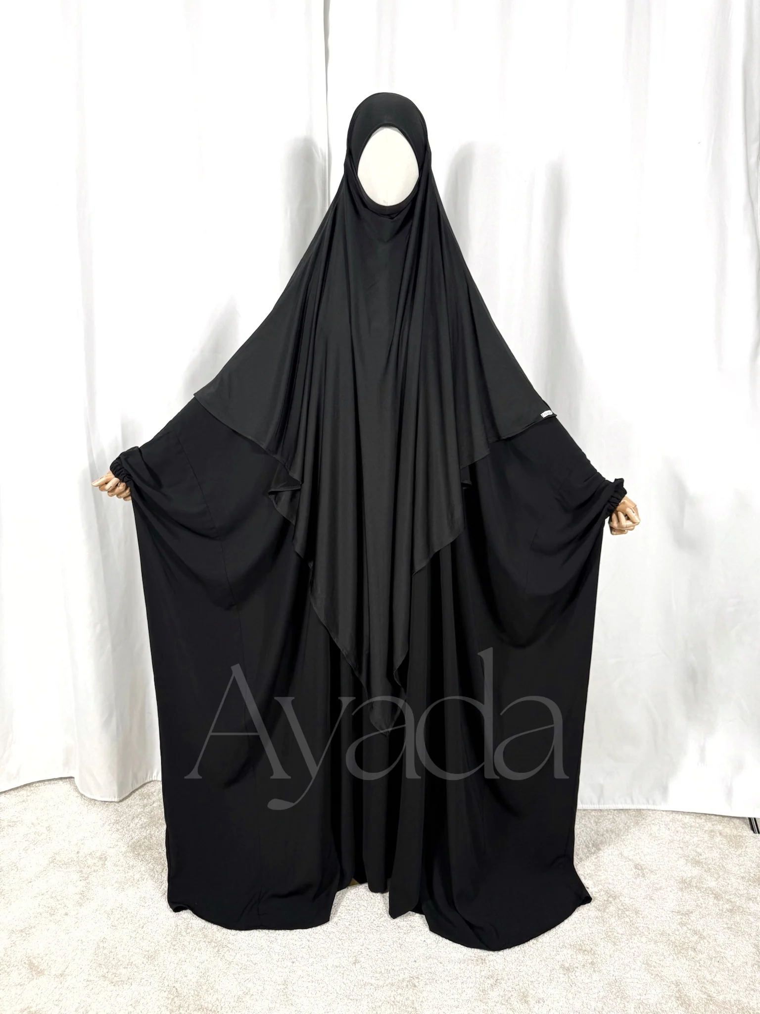 Khimar Maxi Jersey Premium Long Pointu - Image 16