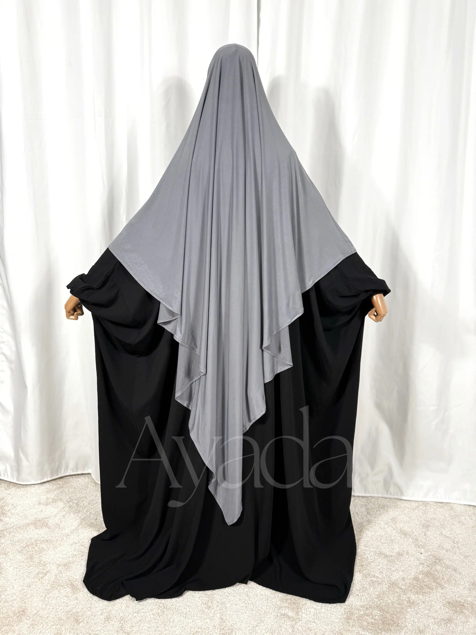 Khimar Maxi Jersey Premium Long Pointu - Image 20