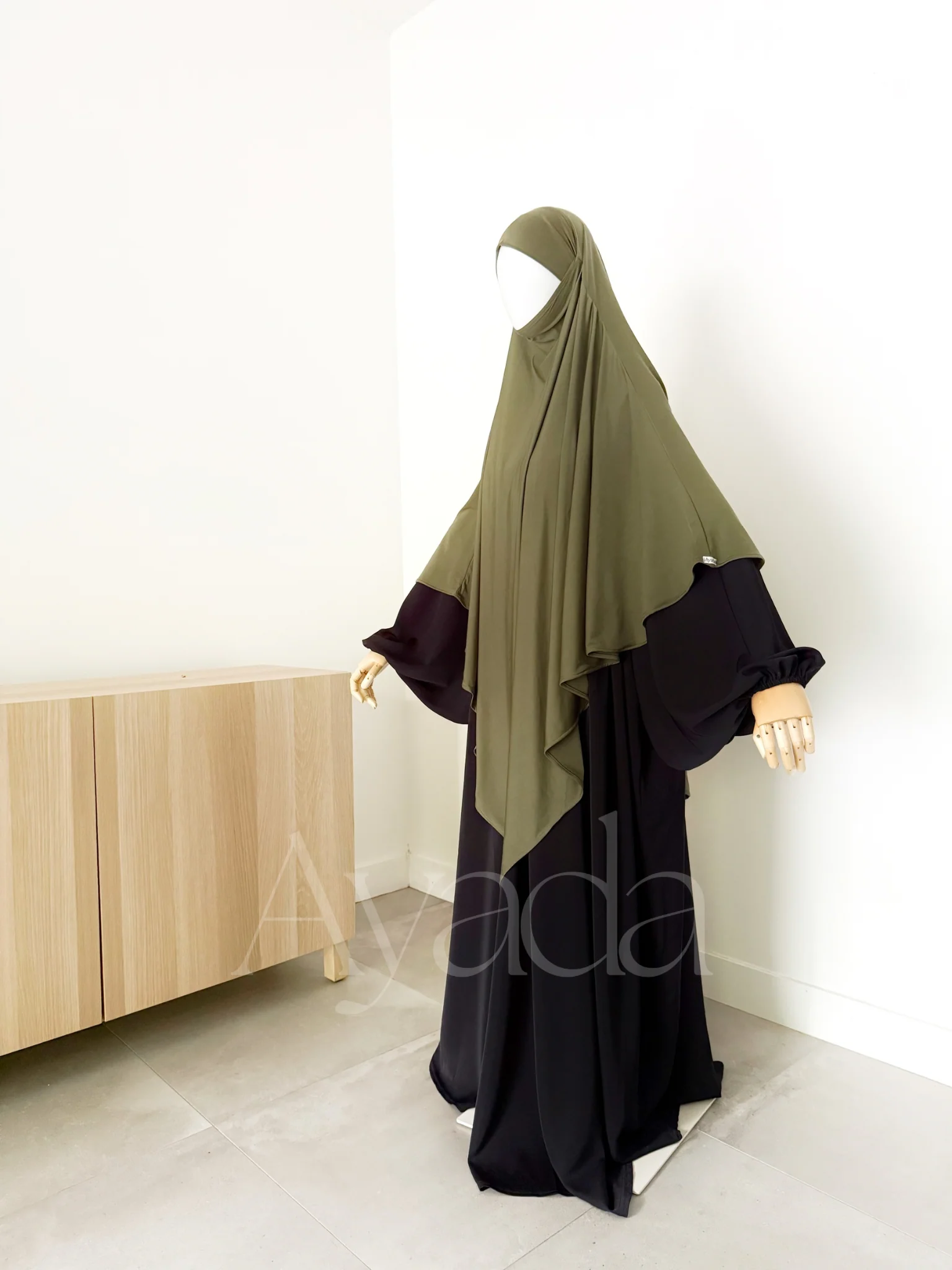 Khimar Maxi Jersey Premium Long Pointu - Image 26