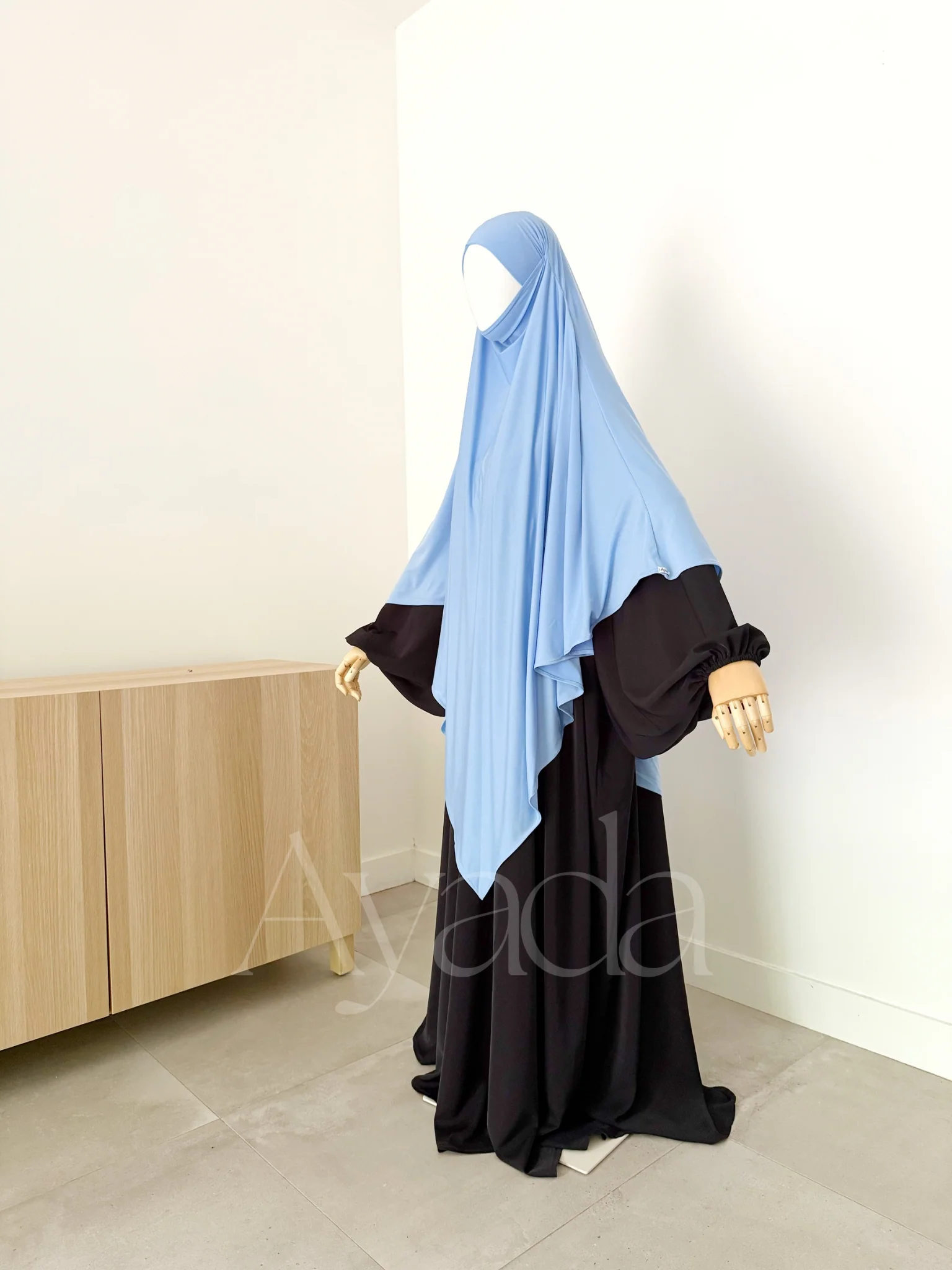 Khimar Maxi Jersey Premium Long Pointu - Image 27