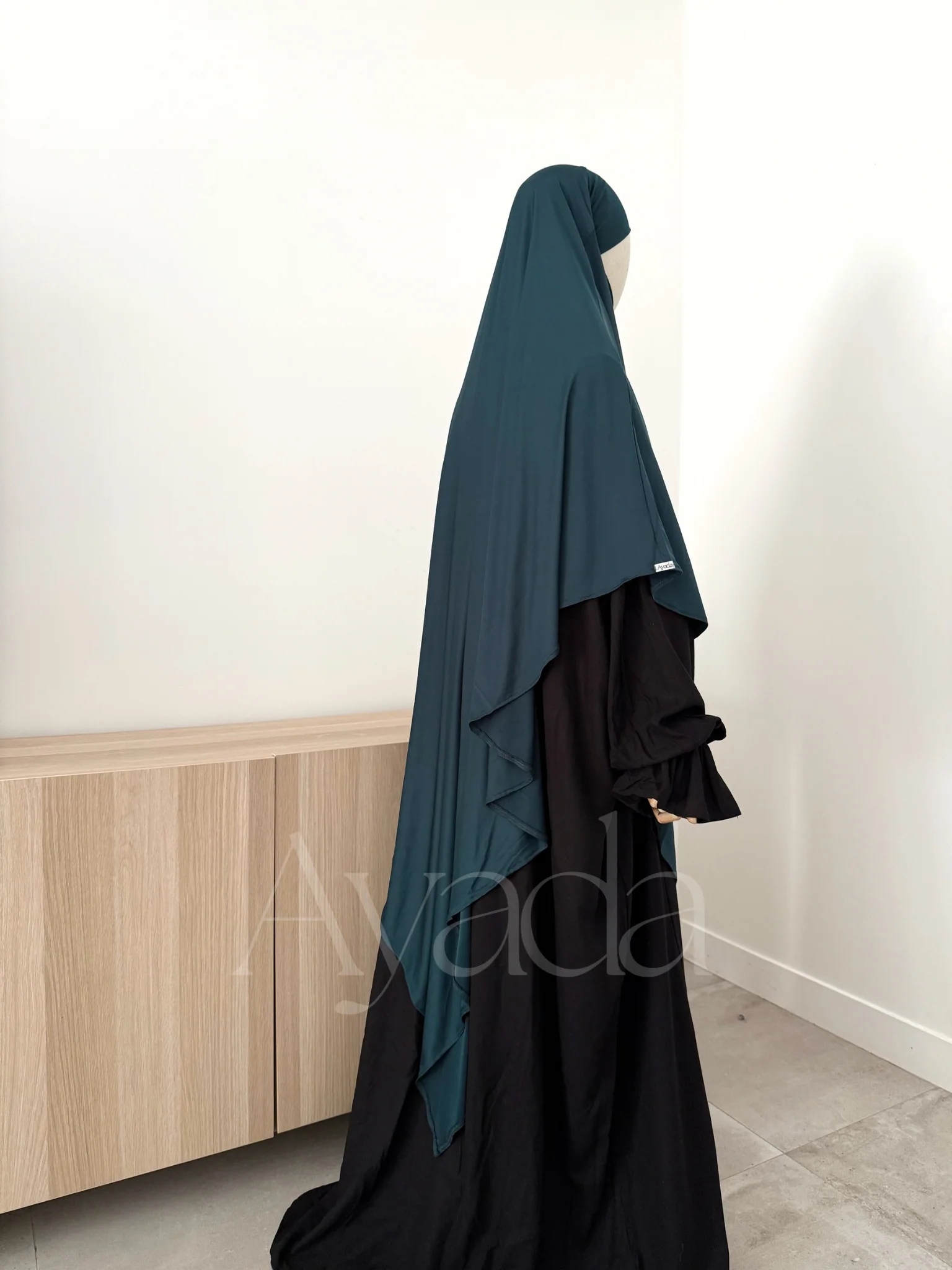 Khimar Maxi Jersey Premium Long Pointu - Image 4
