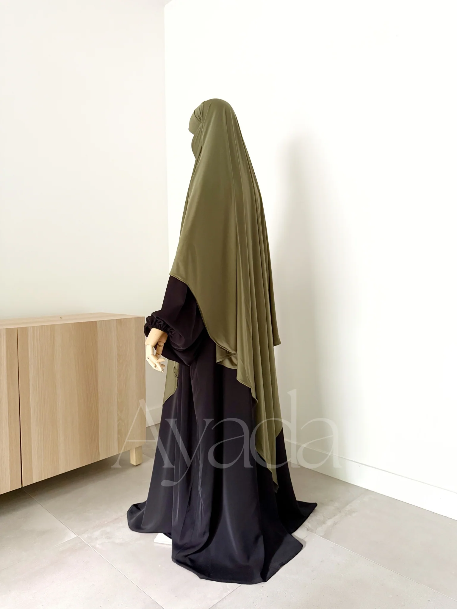 Khimar Maxi Jersey Premium Long Pointu - Image 7