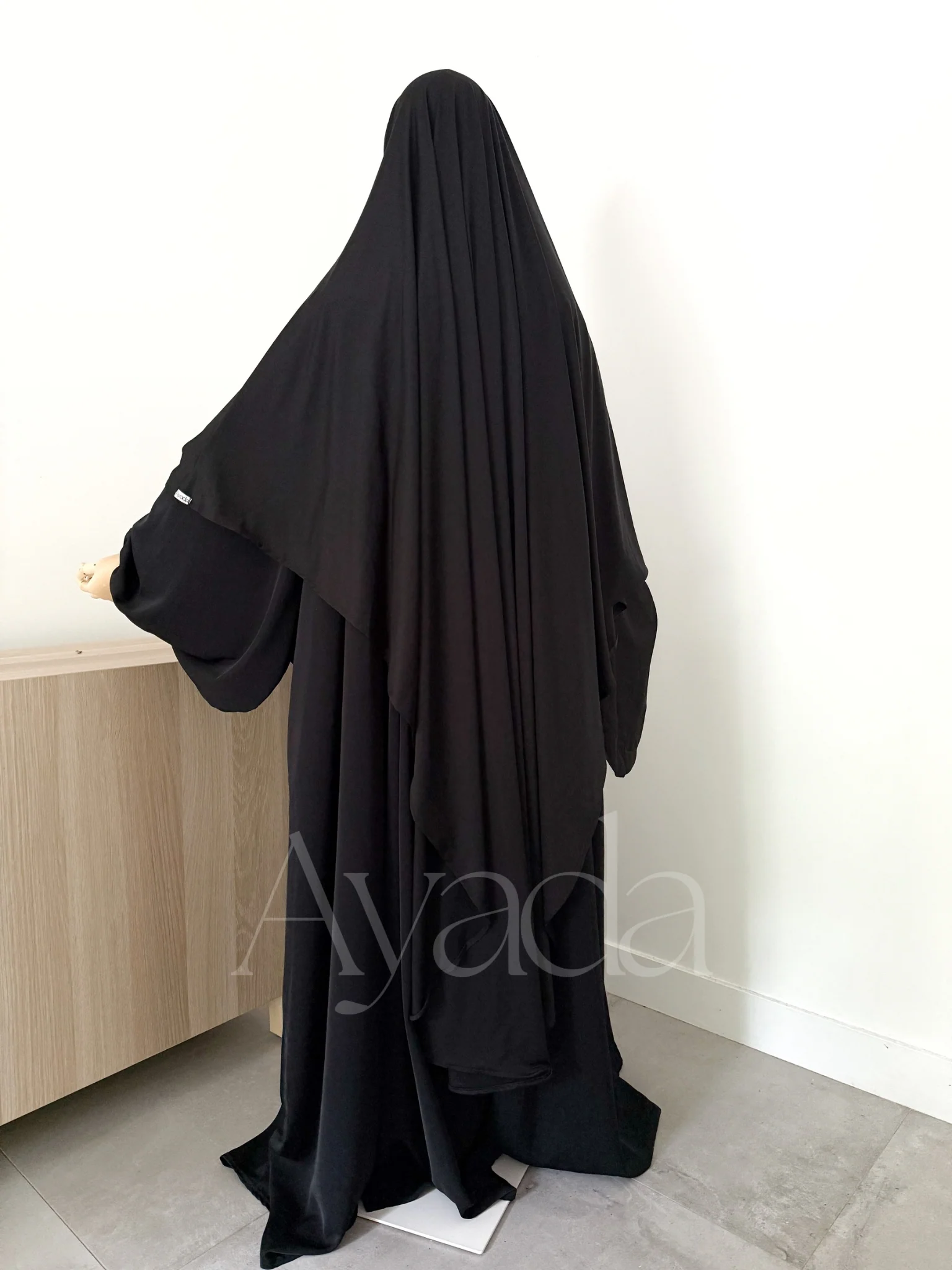 Khimar Maxi Jersey Premium Long Arrondi - Image 12