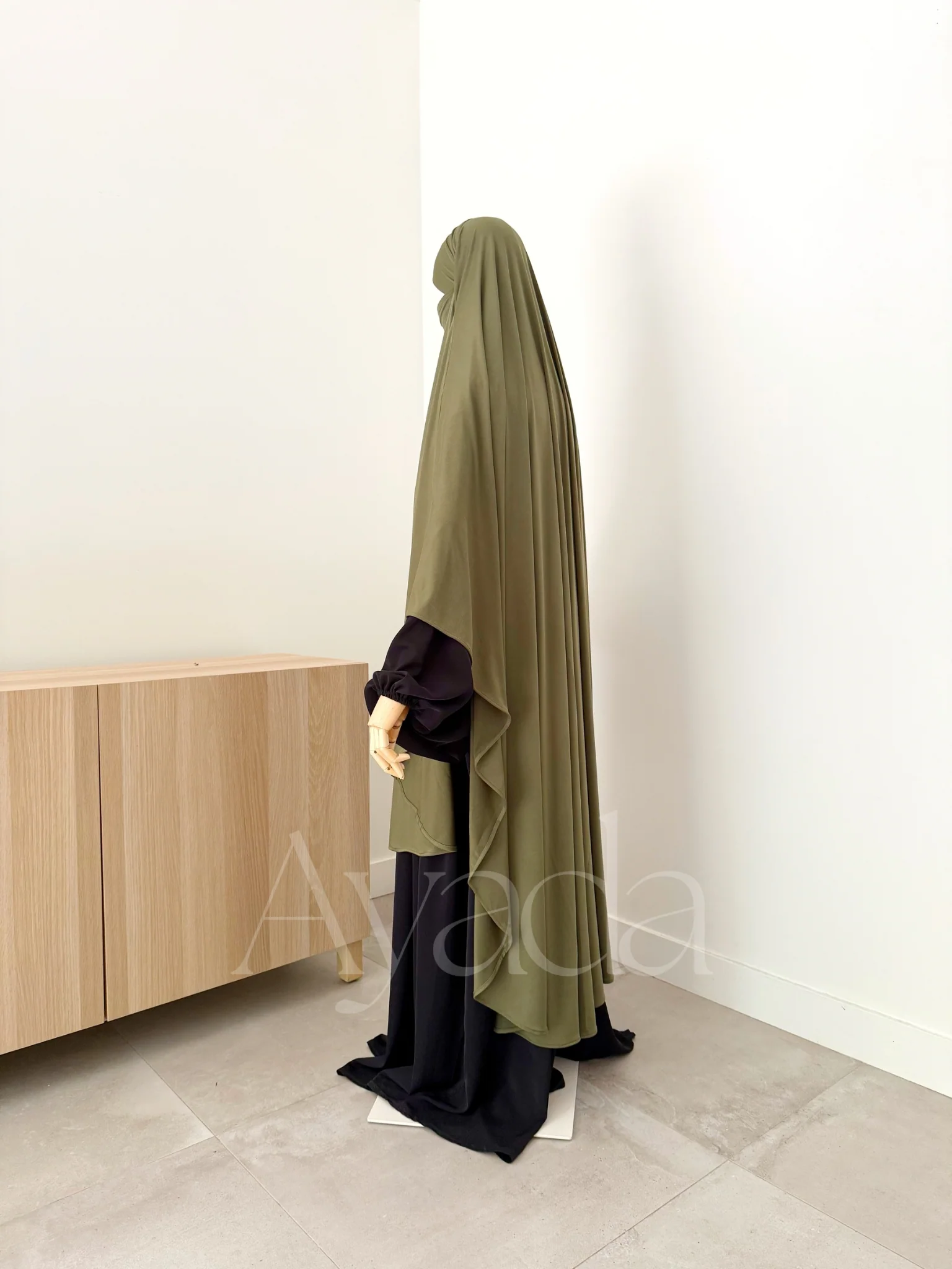 Khimar Maxi Jersey Premium Long Arrondi - Image 4