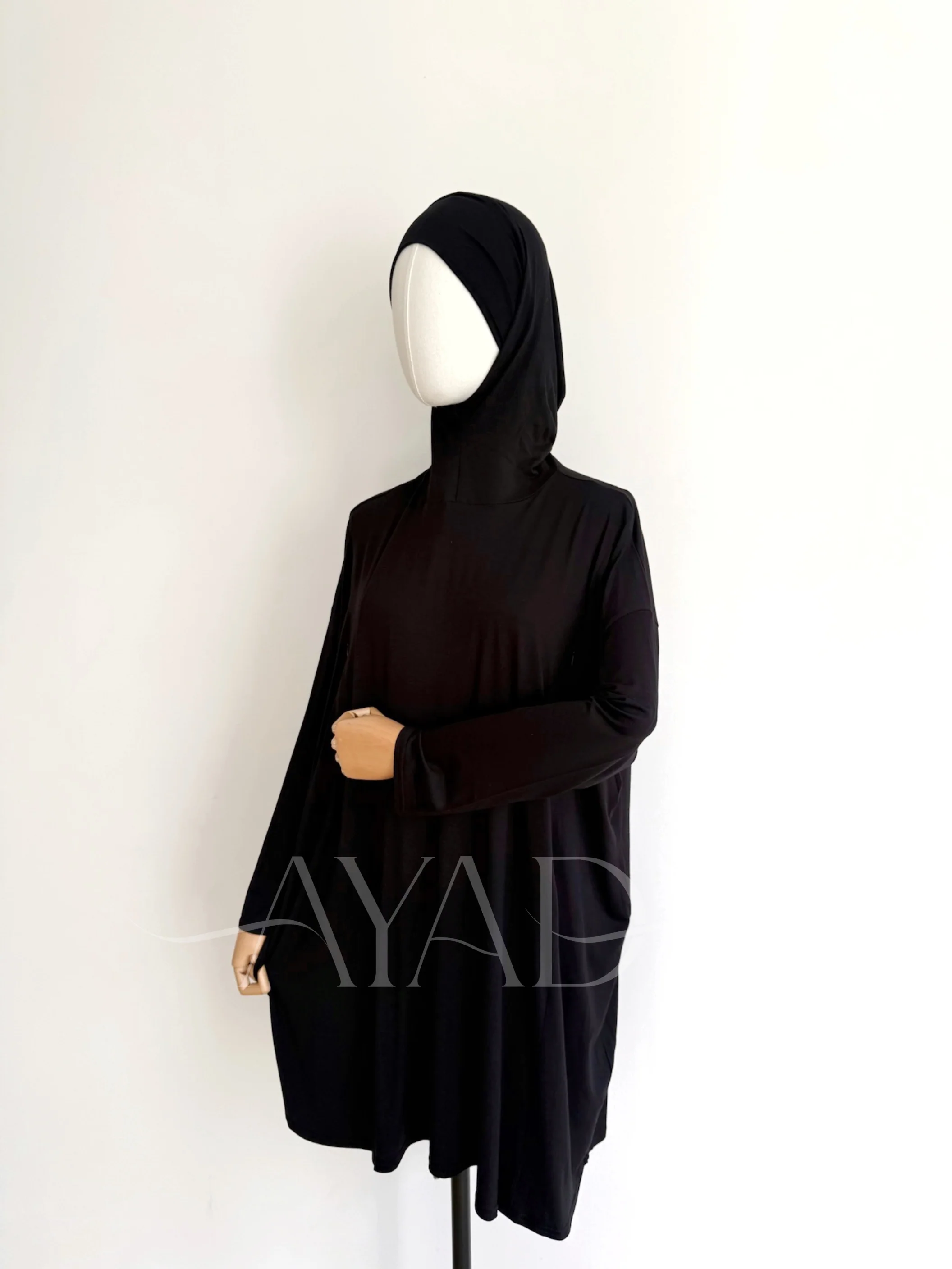 Sous pull col roulé cagoule intégrée - Image 3